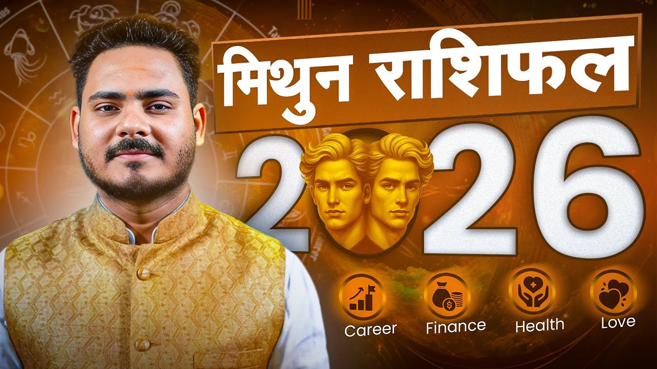 Gemini Horoscope 2026 | Mithun Rashi 2026 Full Year Predictions for Career, Money, Love & Marriage