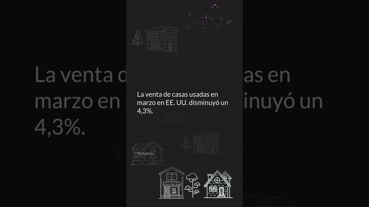 Venta de casas usadas en marzo en EE. UU. cae un 4,3 %