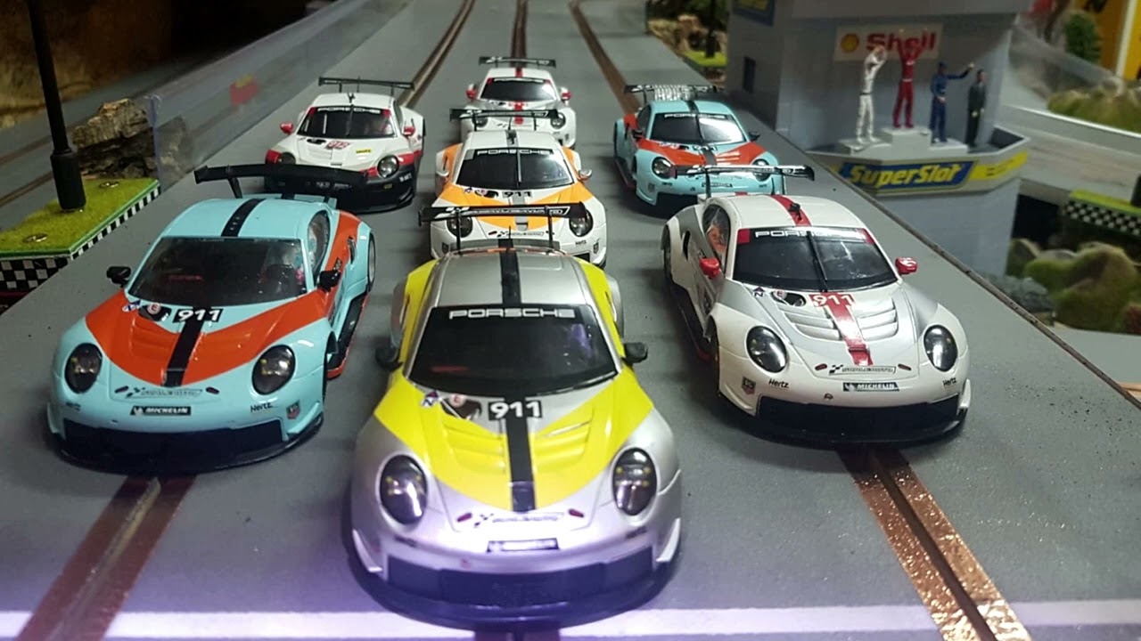 205 Preparación y 4ª carrera de la Porsche Cup de Scaleauto
