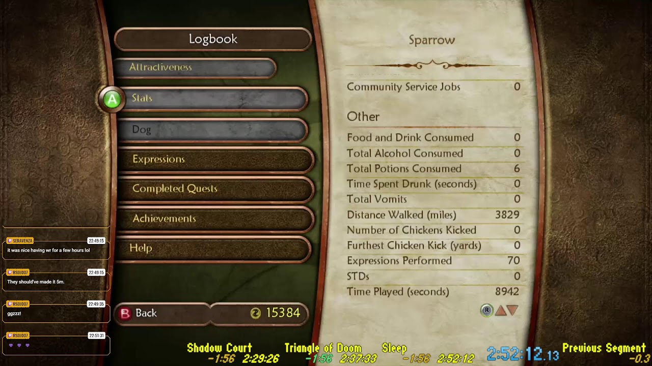 My 10 year streak has been beaten - Xbox360 Any% attempts