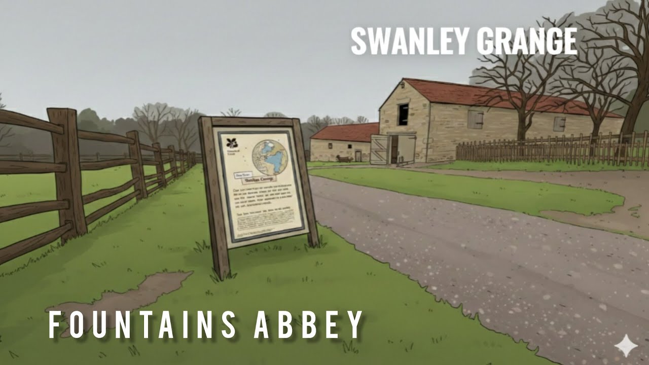 Swanley Grange farmhouse museum Fountains Abbey, Ripon January 2026 #adventureswithken 