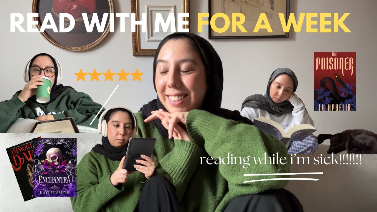 Read with me for a week while I'm sick🤒 | reading vlog 2025 📖