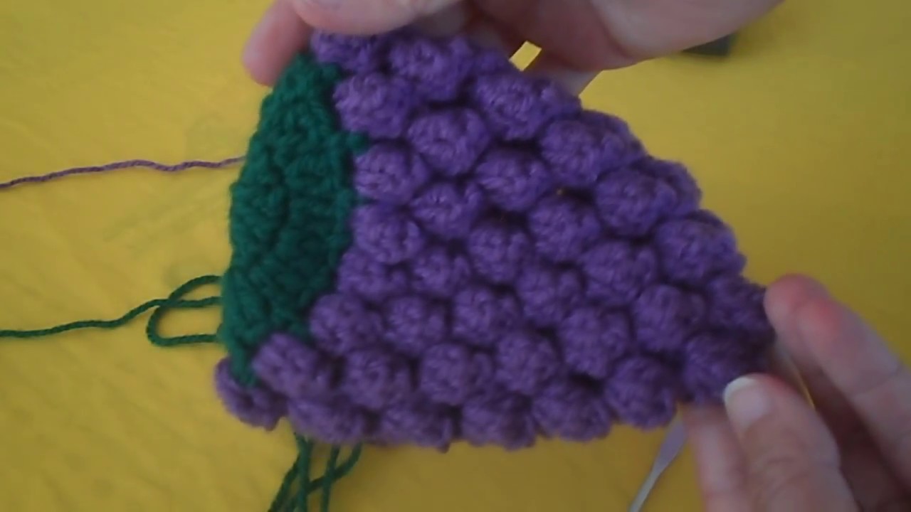 COMO FAZER UVA DE CROCHÊ DIY