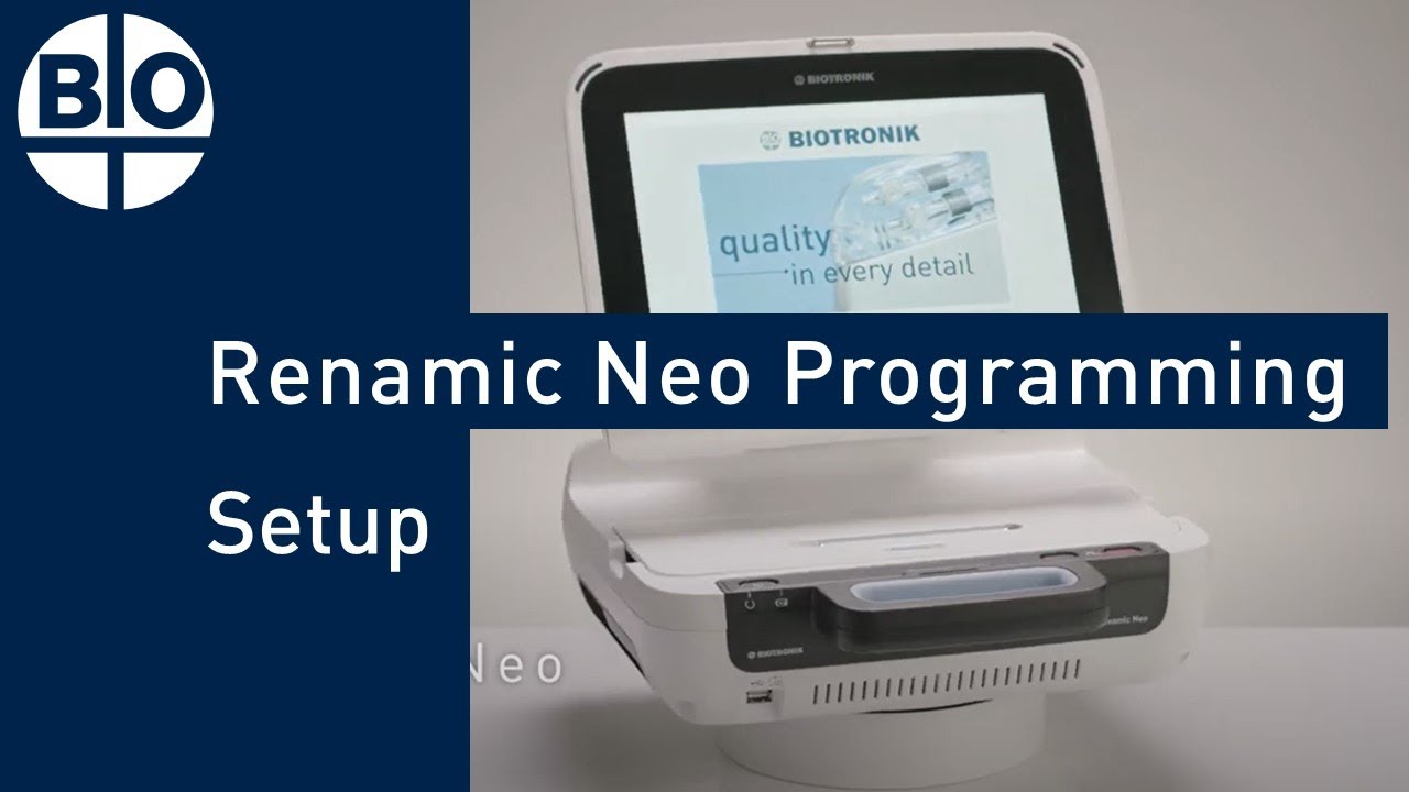 How to Use the BIOTRONIK Renamic Neo Programming Device