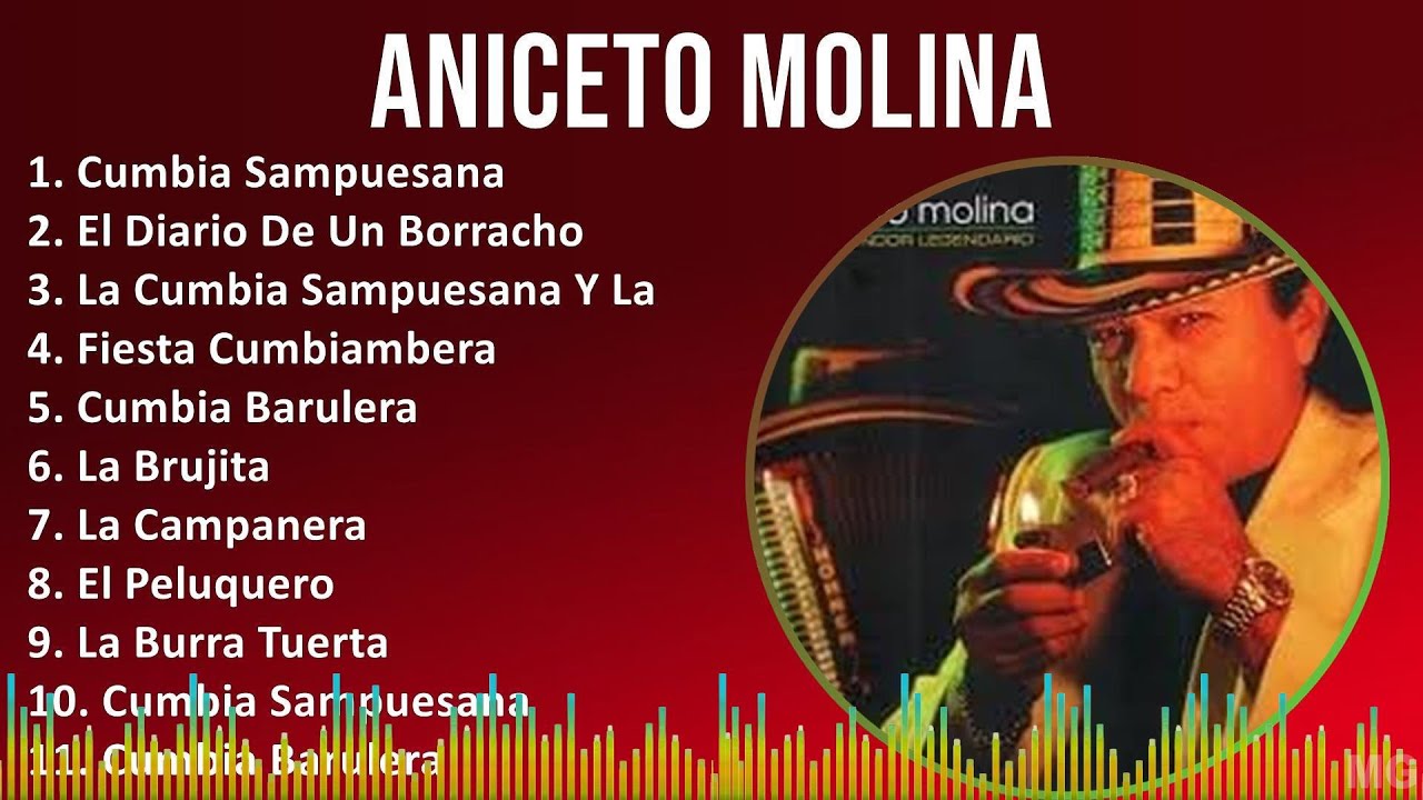 Aniceto Molina 2024 MIX Grandes Exitos - Cumbia Sampuesana, El Diario De Un Borracho, La Cumbia ...
