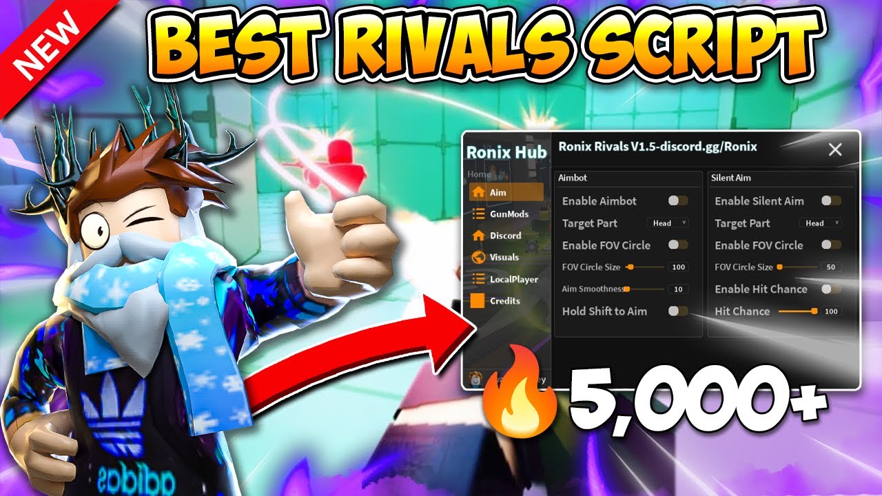 [NOWOŚĆ] Skrypt Roblox RIvals! | Bez klucza, Aimbot, Auto Win i więcej (Pastebin)