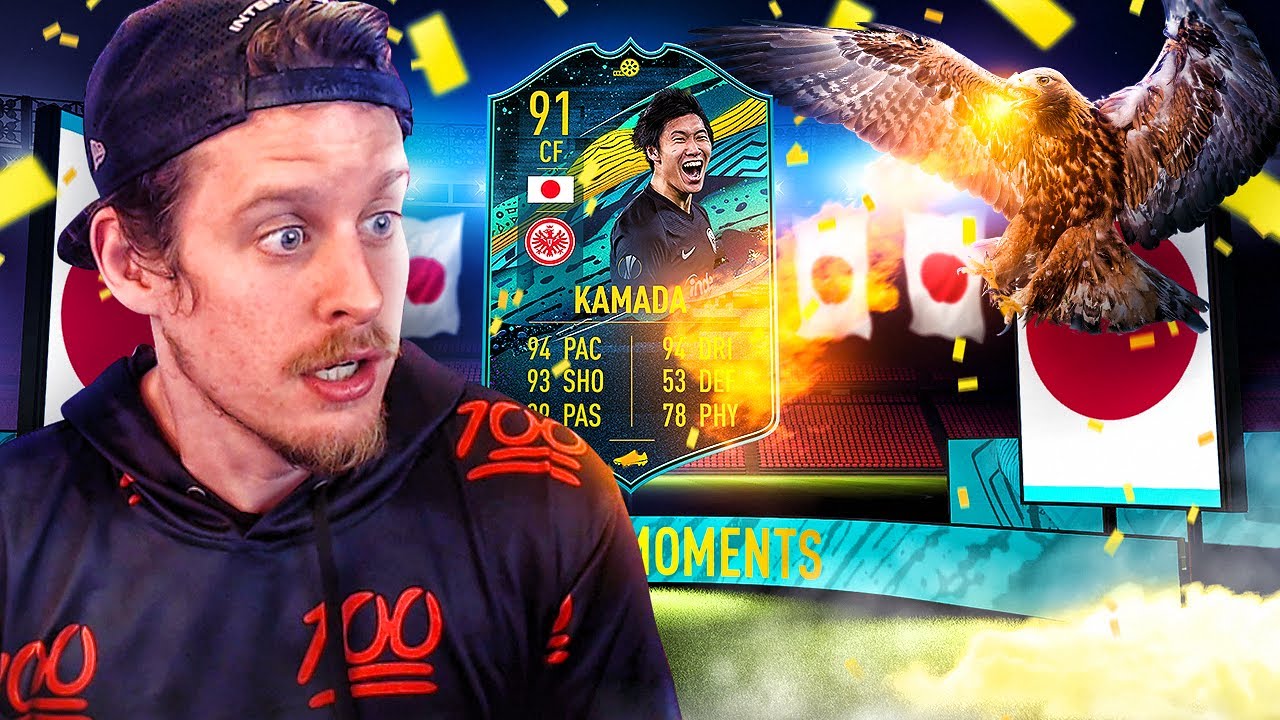INSANE VALUE STRIKER?! 91 PLAYER MOMENTS KAMADA PLAYER REVIEW! FIFA 20 Ultimate Team