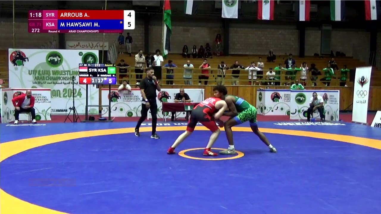 Ahmad ARROUB SYR vs  Majd Mansour M HAWSAWI KSA Round 4 GR 71 kg