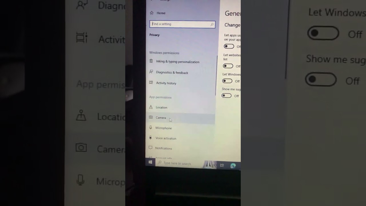 Allow Apps to Access Your Camera in Windows 10 💻 #youtubeshorts #viral #trending #windows #shorts