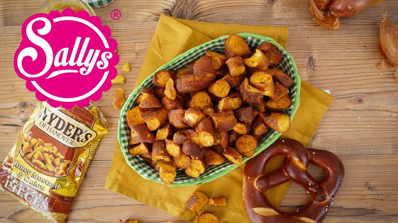 Snyders Pretzel / Brezel Snacks / Honey Mustard Onion/  nachgemacht: Original trifft Sallys Welt