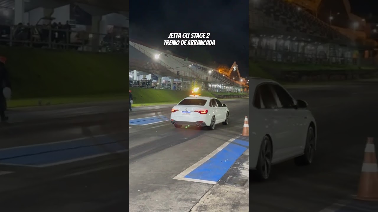 Primeiro treino de arrancada com Jetta GLI 2024 stage 2, para a primeira vez at&eacute; que n&atilde;o fiz feio
