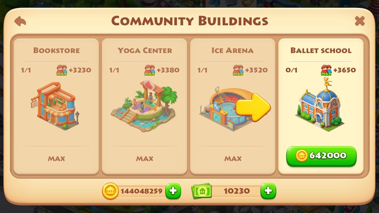 Township. New building. Patience in Frozen Fortune needed. Some thoughts.