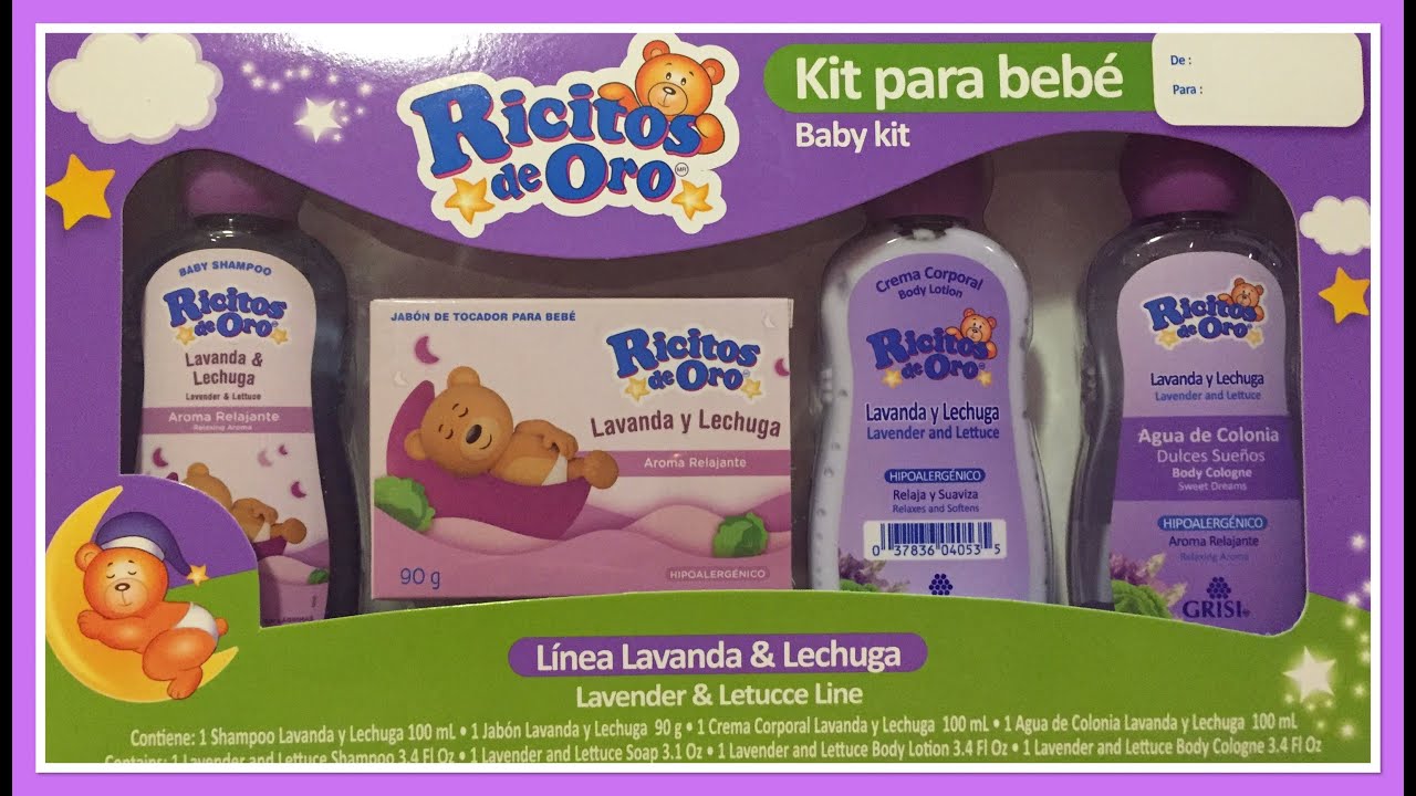 Ricitos de oro Baby Kit 👶🏻 Lavanda y lechuga 🥬 Kit para Bebe