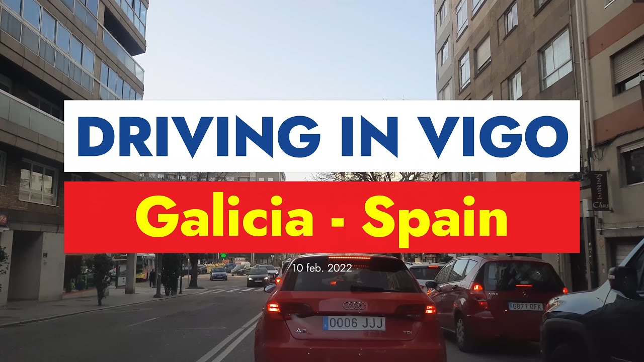 Driving in Vigo Downtown - Galicia - Spain  [4K]