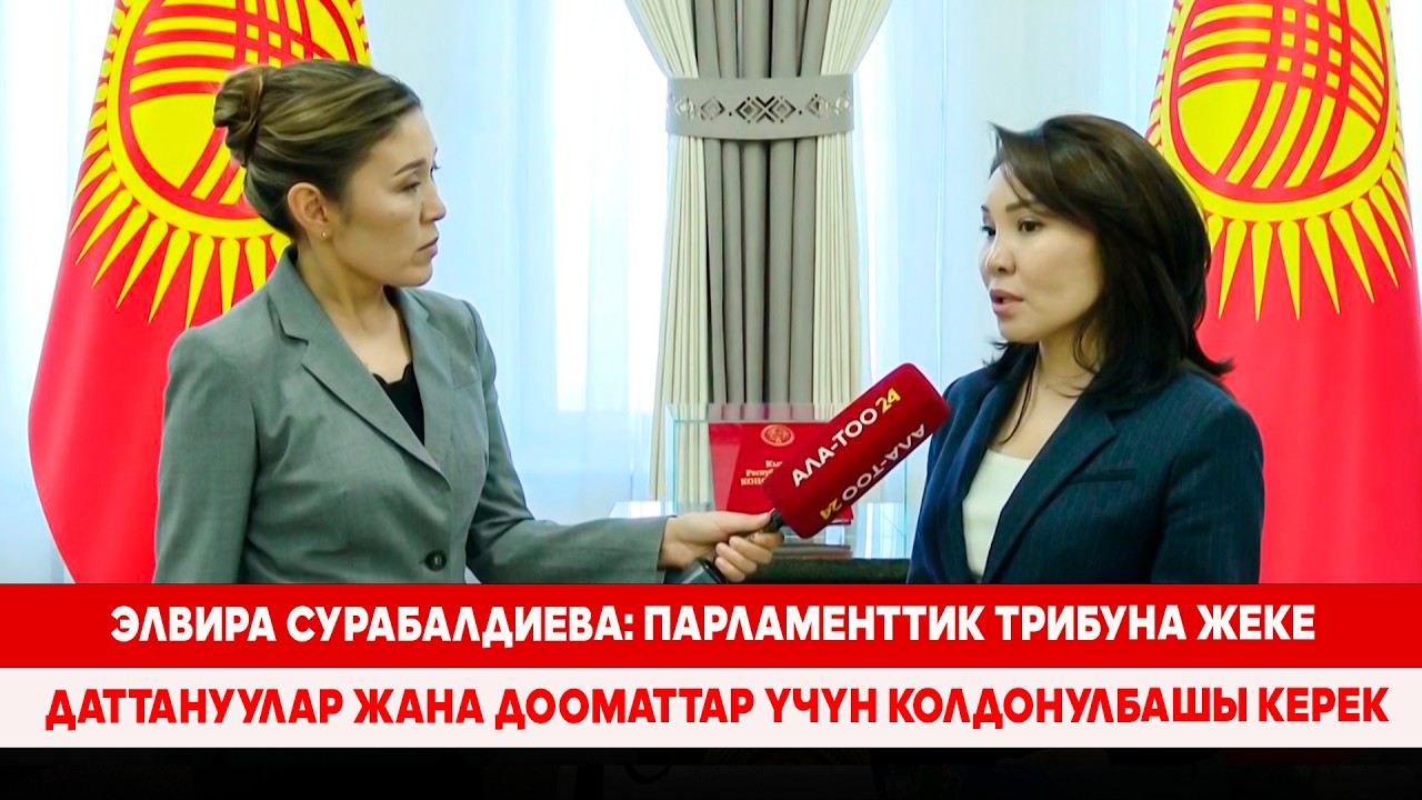 Элвира Сурабалдиева: Парламенттик трибуна жеке даттануулар жана дооматтар үчүн колдонулбашы керек
