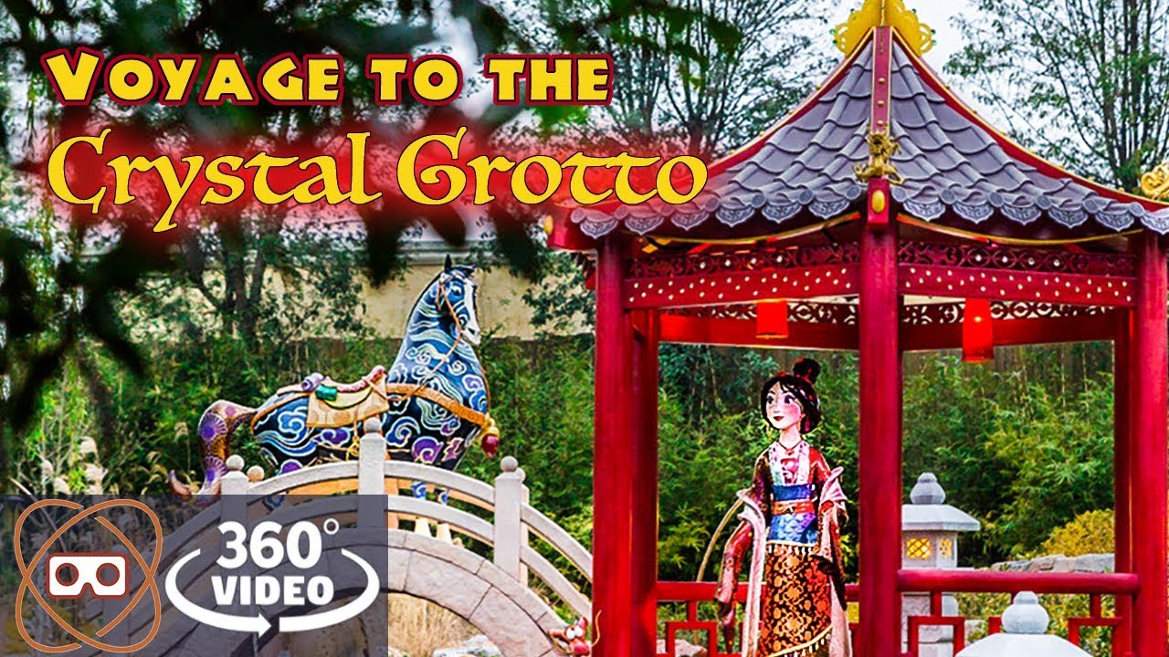 [5K 360] Crystal Grotto Ride - Full 360 POV - Shanghai Disney Fantasy Garden