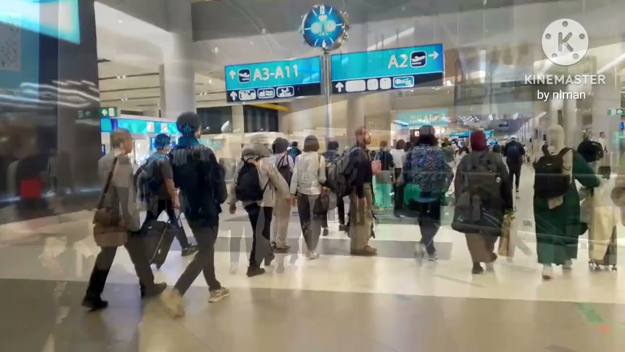 TRANSIT IN ISTANBUL AIRPORT TRANSFER WALK FROM GATE F15 TO F2A TO A2B