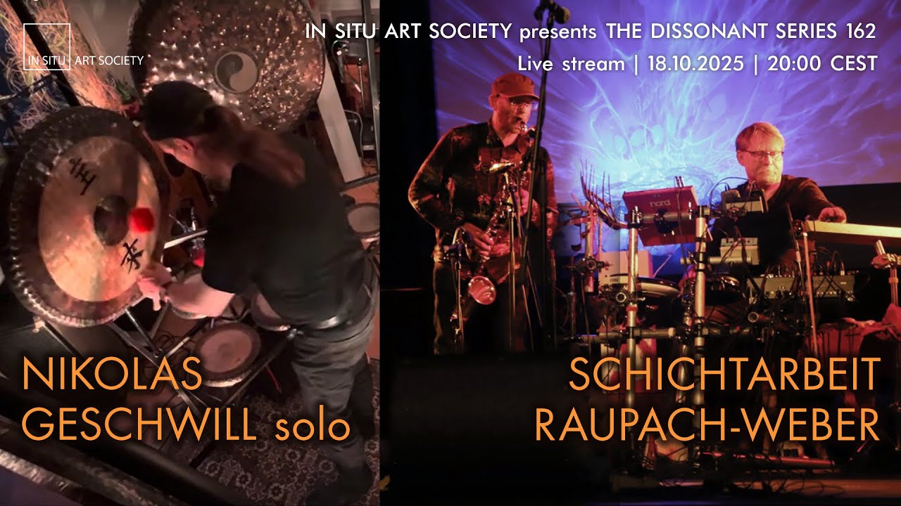 Live stream: Nikolas Geschwill solo + Schichtarbeit Raupach-Weber – Bonn, 18.10.2025