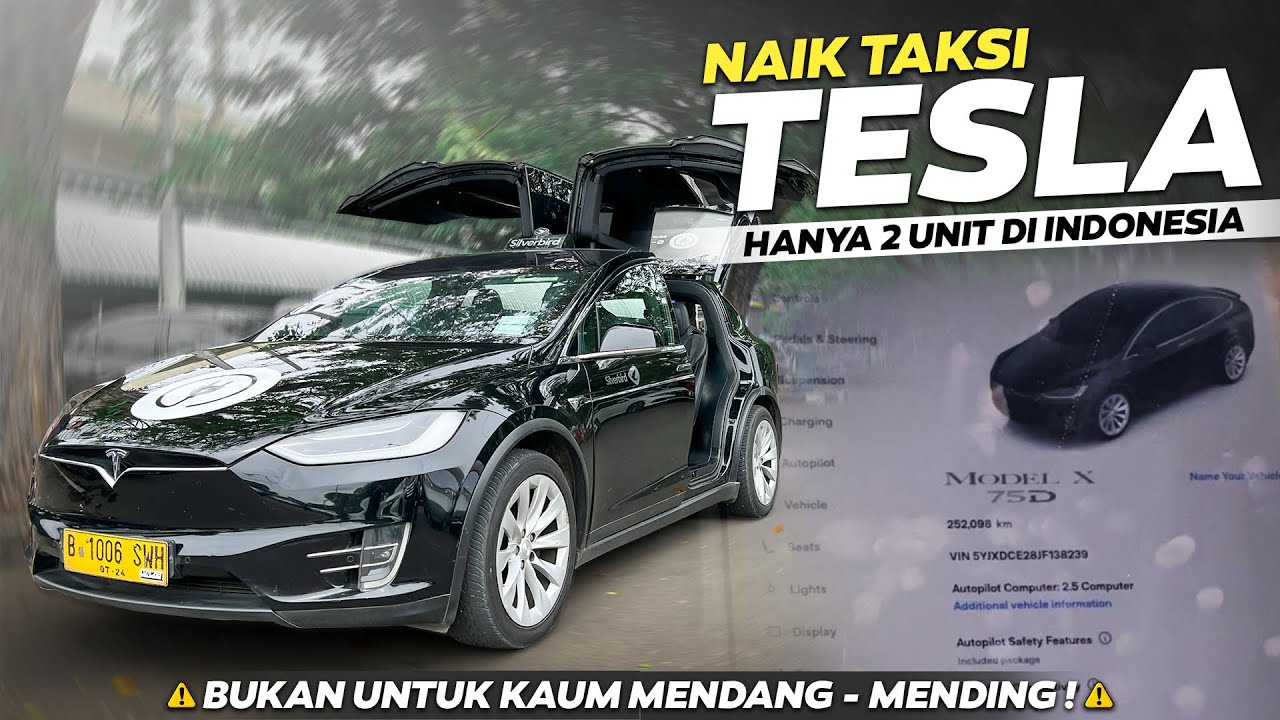 PERTAMA KALI NAIK TAKSI TESLA, BERAPA TARIFNYA⁉️Soekarno Hatta - Gambir with Tesla Model X