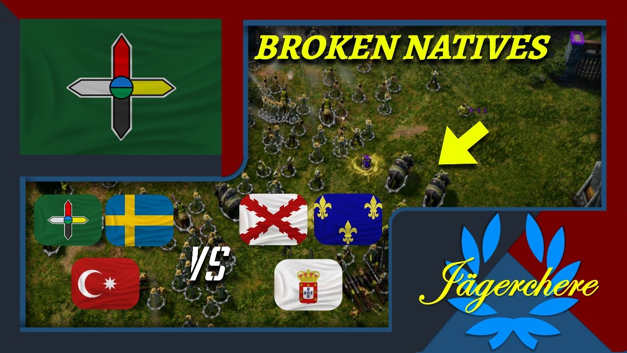 This Native Makes This Revolt UNSTOPPABLE | 3v3 Treaty with Mayan | AOE III: DE