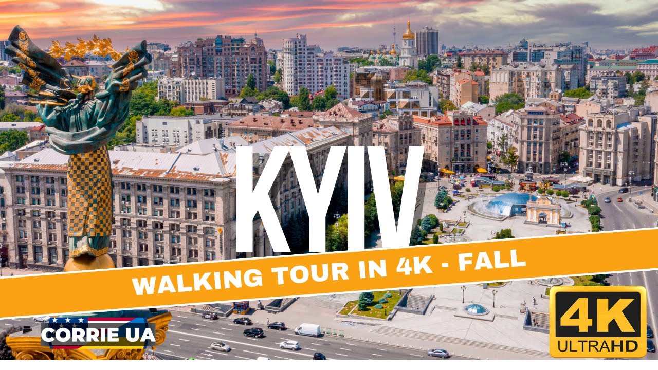Walking Tour of Kyiv, Ukraine - Winter 2023 | 4K City Center Walking Tour | Virtual Tour 2023