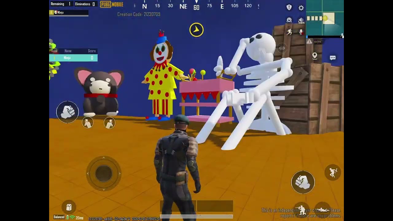 PUBG relaxing in a VILA 