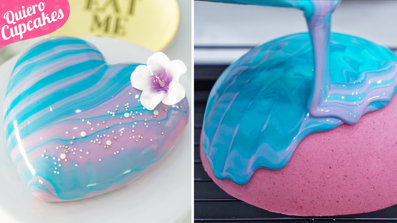 TODO LO QUE NECESITAS SABER DEL GLASEADO ESPEJO + 2 TÉCNICAS DE EFECTO MÁRMOL | QUIERO CUPCAKES
