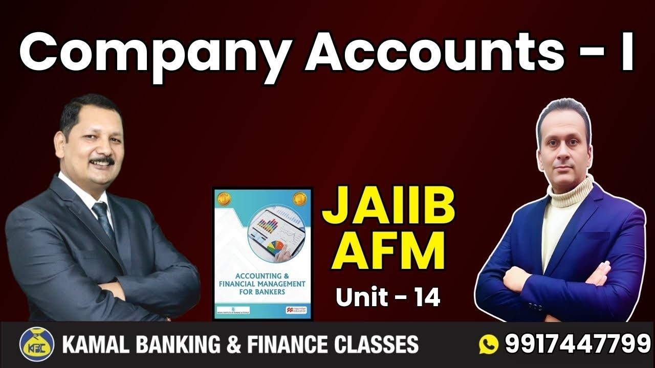JAIIB-AFM -UNIT-14.1 COMPANY ACCOUNTS I by RAJAT Sir  #4281  ||13 Mar 2026 7:45 PM