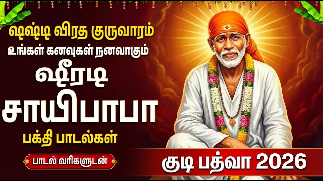 Gudi Padwa Special Sai Baba Tamil Devotional Songs | Om Sai Ram 🙏| Sai Baba Bhakti Padalgal