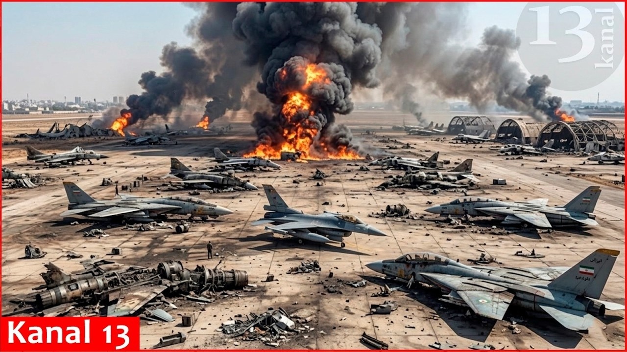 İrana GÜCLÜ ZƏRBƏ: İsrail İsfahandakı hava bazasında qalan F-14 Tomcat donanmasını MƏHV ETDİ