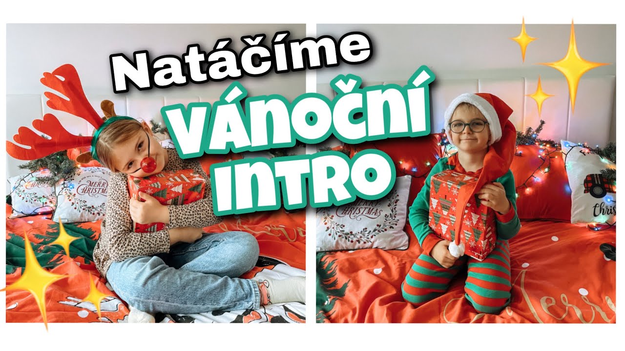 ✨🎄NATÁČÍME VÁNOČNÍ INTRO ✨🎁| behind the scenes 😄