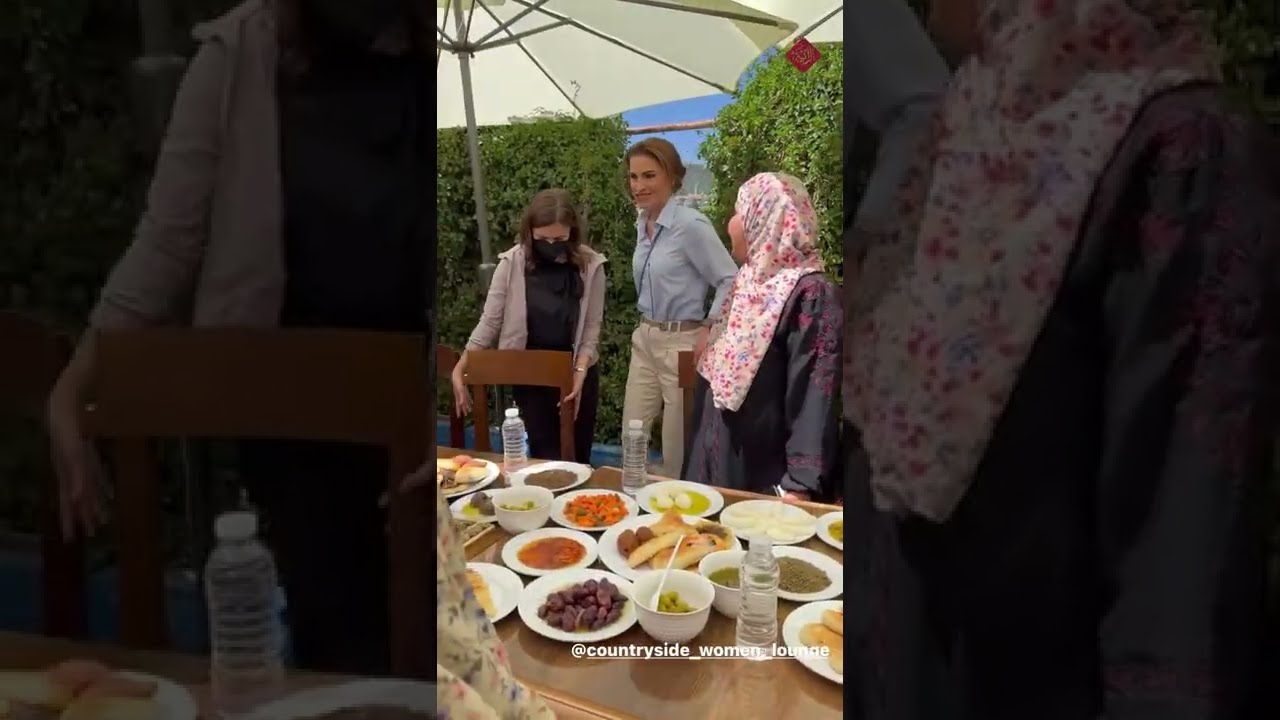 الملكة رانيا العبدالله تطّلع على برامج جمعية سيدات عجلون الخيرية