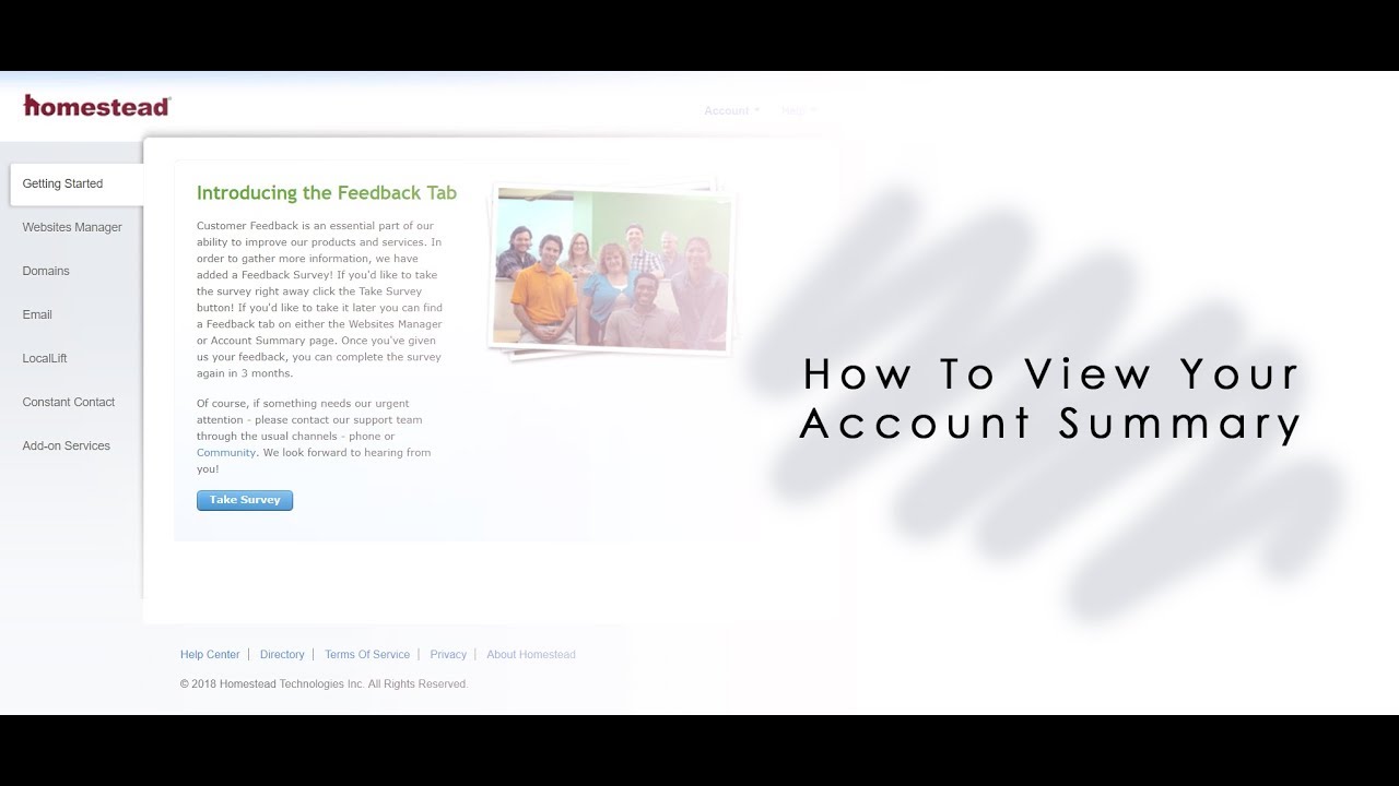 How To View Your Account Summary In Your Homestead Account