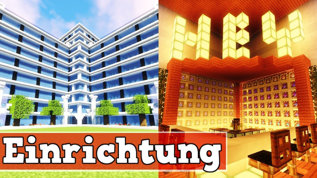 Wie richtet man ein Hotel in Minecraft ein | Minecraft Haus Einrichtung Deutsch