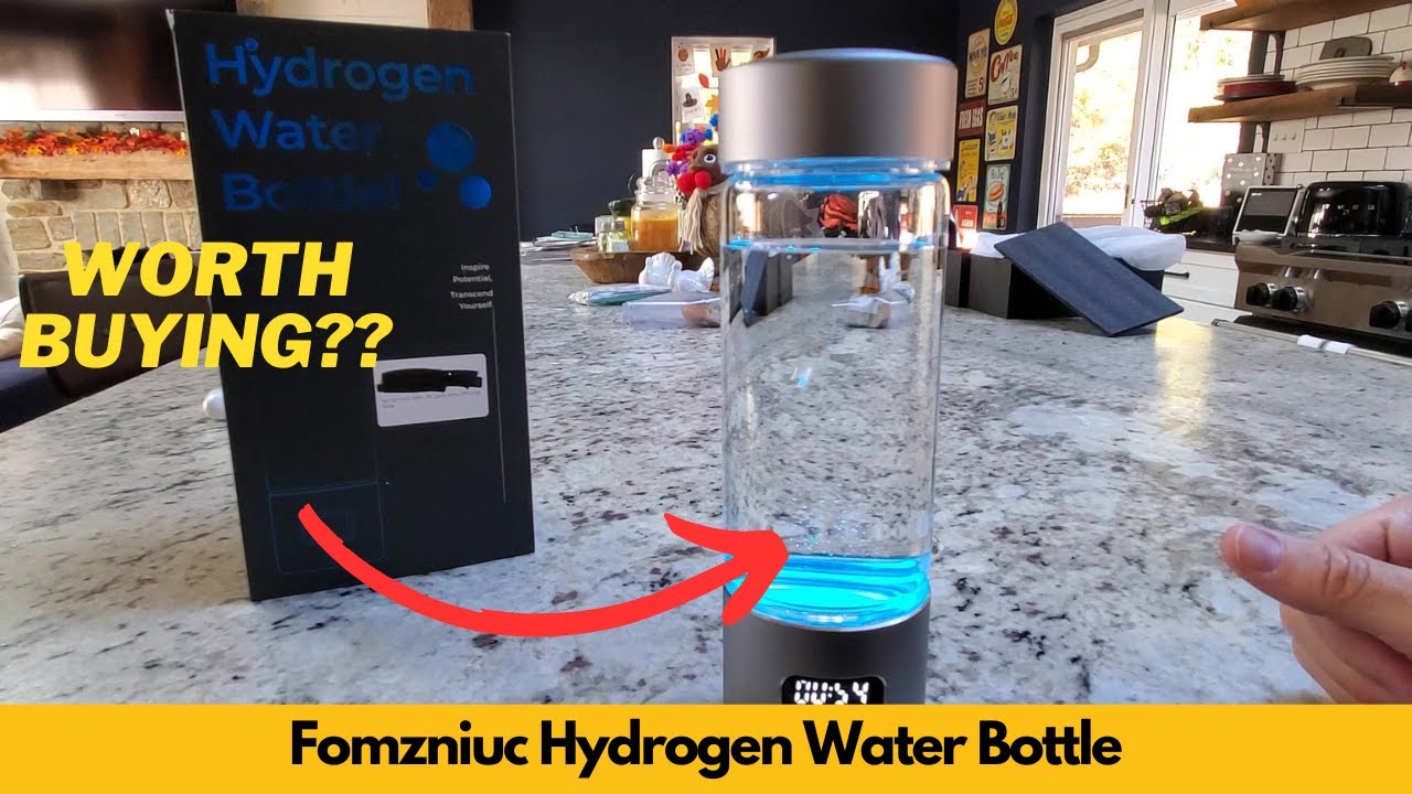 Asgool Hydrogen Water Bottle Hydrogen Water Bottle   Portable, Rechargeable, LED Timer