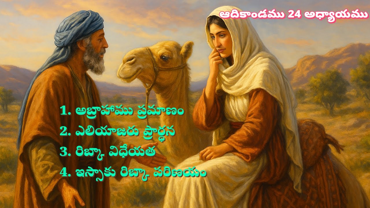 📖 ఆదికాండము 24 అధ్యాయము | Isaac & Rebekah Marriage | Telugu Bible Study | SHALOMPAULGUDURI 🙏❤️💫