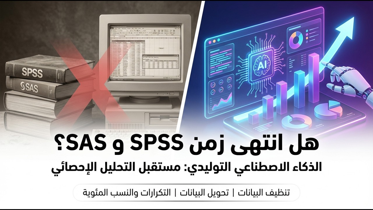 نهاية SPSS و SAS؟ كيف يُغير الذكاء الاصطناعي عالم التحليل الإحصائي للأبد!