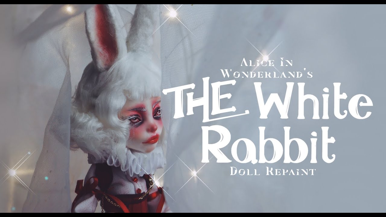 ALICE IN WONDERLAND : THE WHITE RABBIT | Doll Repaint and custom | Monster High OOAK | etellan