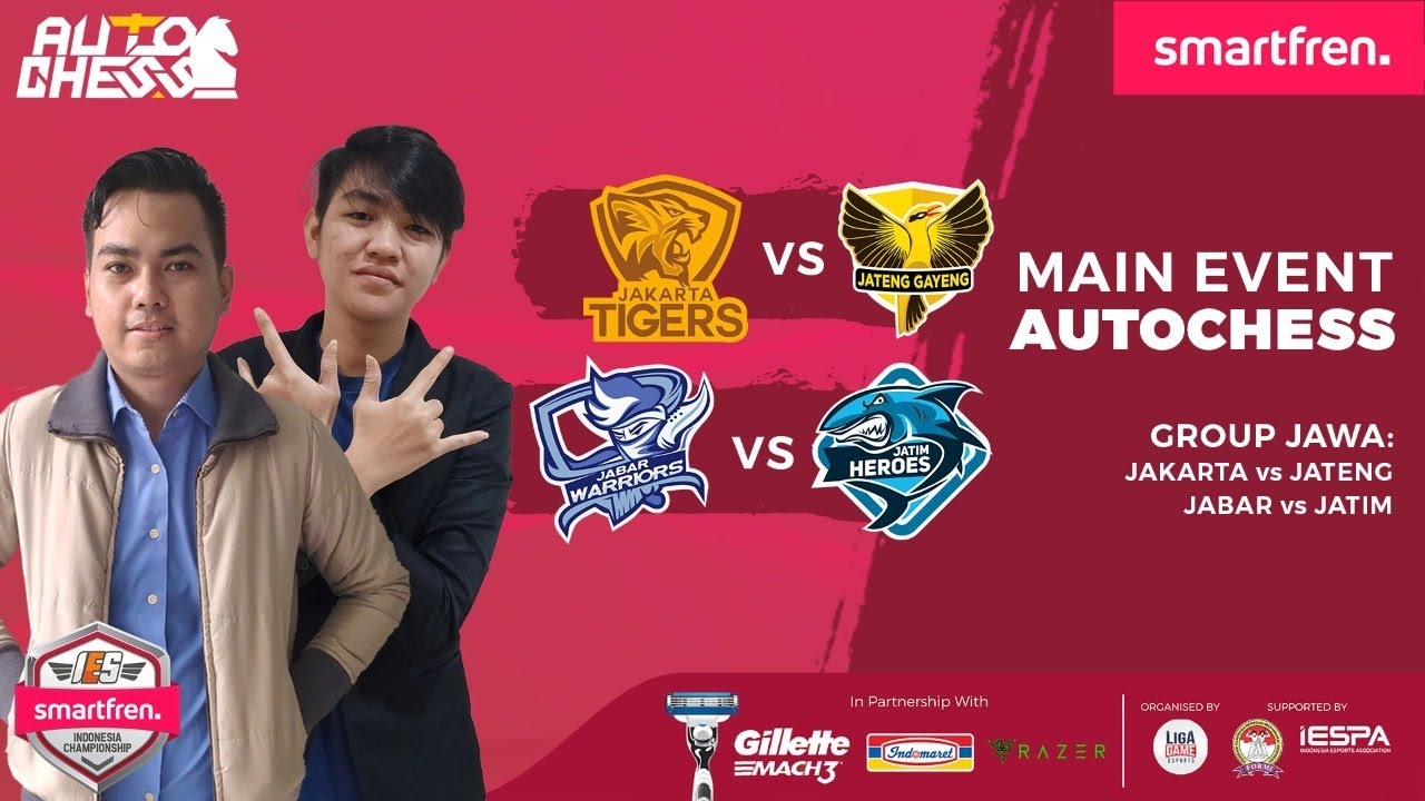 JAKARTA TIGERS VS JATENG GAYENG - SMARTFREN IES (AUTOCHESS LIVE)