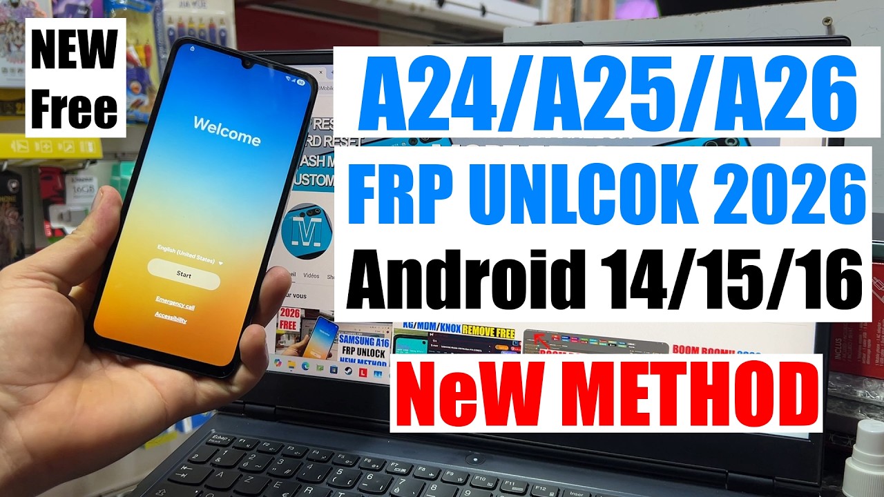 Samsung A24/A25/A26 FRP Bypass 2026, Google Account Remove | A24, A25 , A26 5G FRP Android 14/15/16