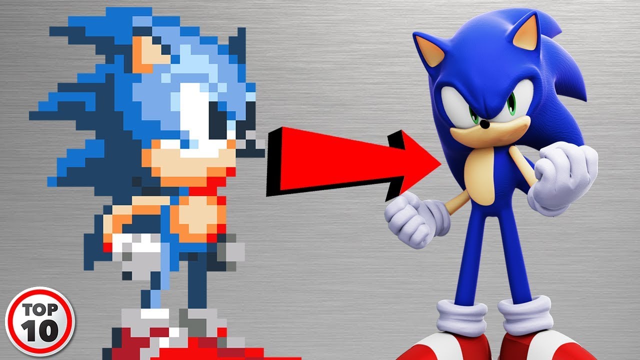 Top 10 Sonic Characters Before And After