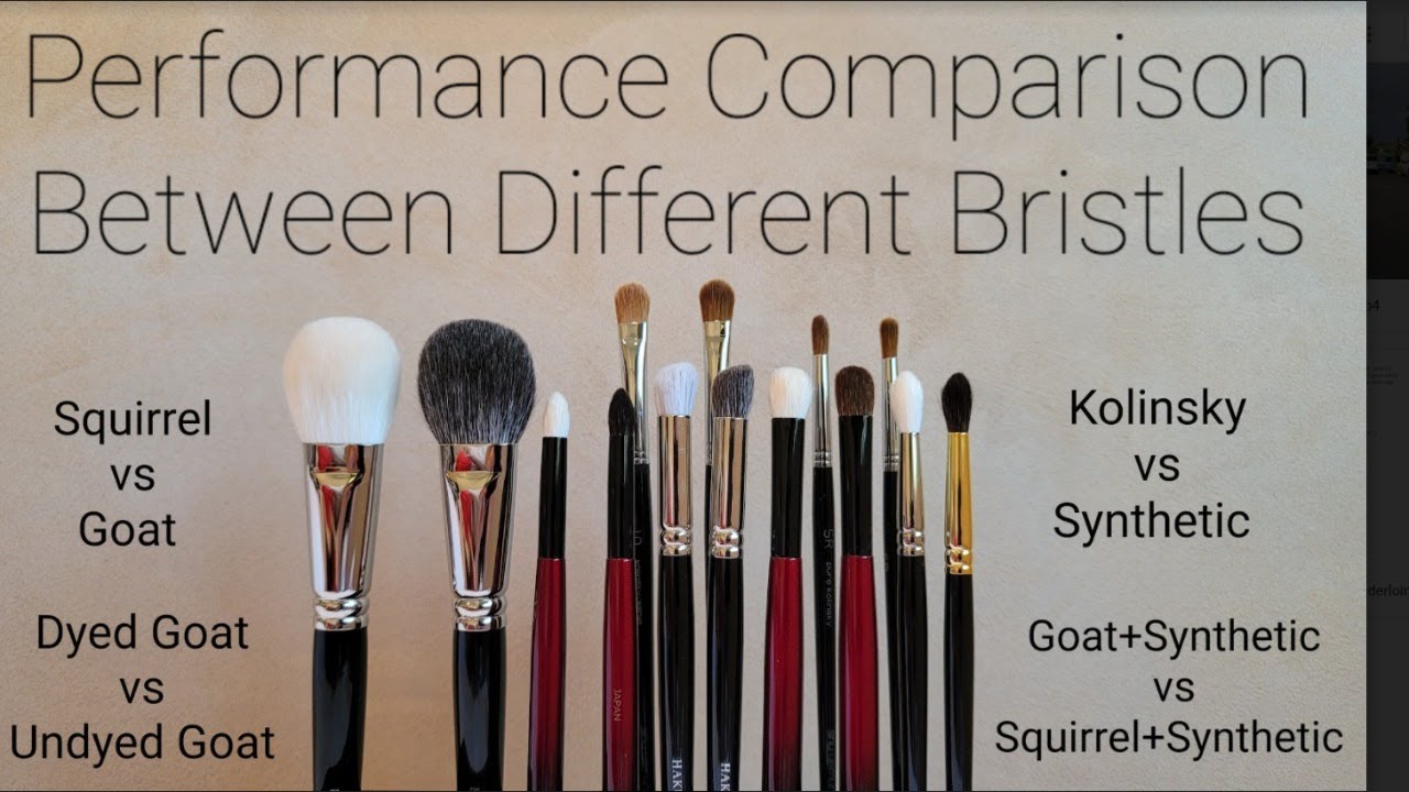 How Different Bristles Apply Makeup Differently: Study of a Small Sample