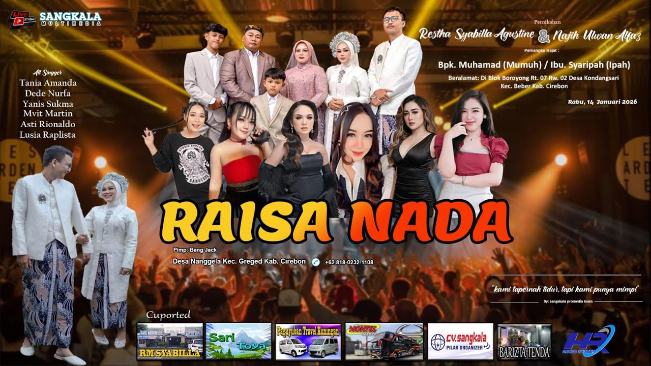 LIVE RAISA NADA || RESTHA SYABILLA AGUSTINE & NAJIH ULWAH ALFAZ || KONDANGSARI - MALAM
