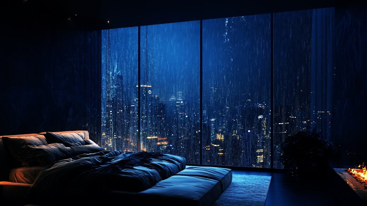 You Can Slow Down Here: Fall Asleep Calmly with City Rain Sounds at Night 🌙🌧️
