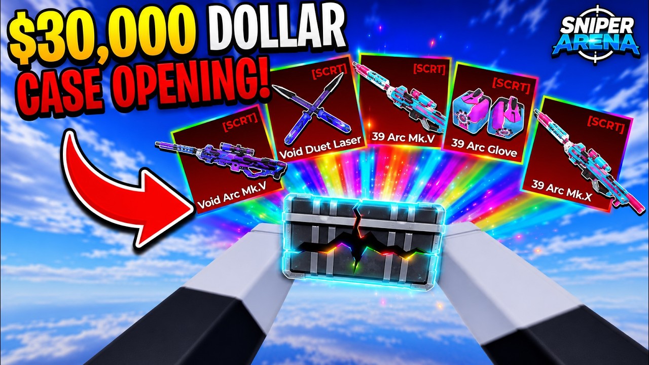 Opening 3,000,000 Robux Worth Of Cases... (Sniper Arena Roblox)