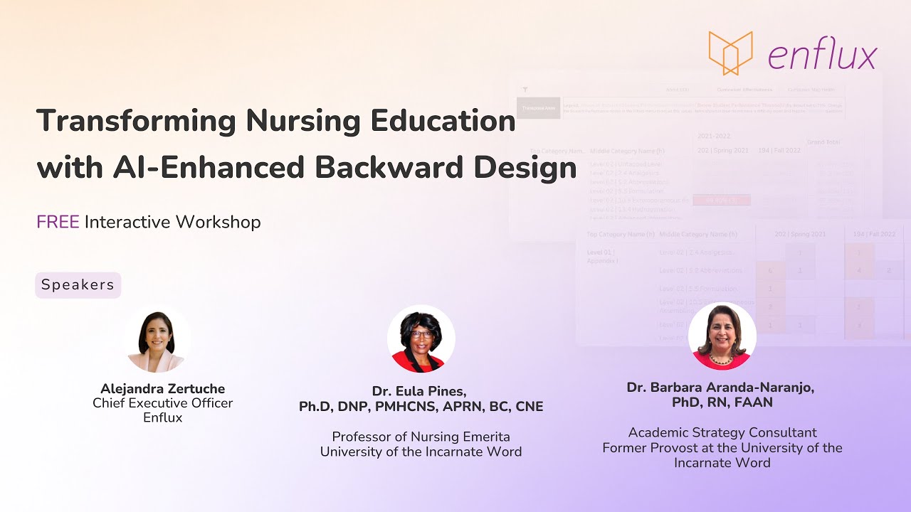 Transforming Nursing Education with AI Enhanced Backward Design | Workshop by Enflux