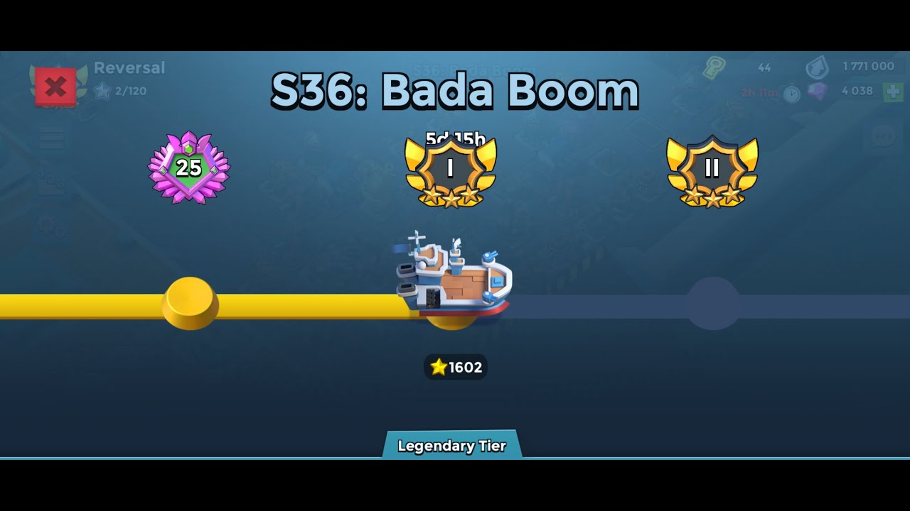BOOM BEACH WARSHIPS SEASON #36: BADA BOOM, 6 ENGINE ROOM PUSH FOR LEGENDARY RANK