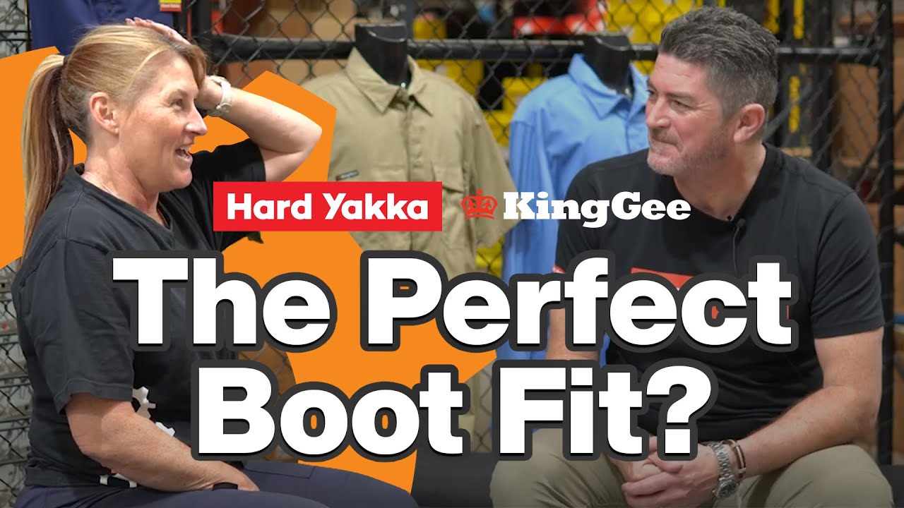 How to fit a work boot with Hard Yakka and King Gee
