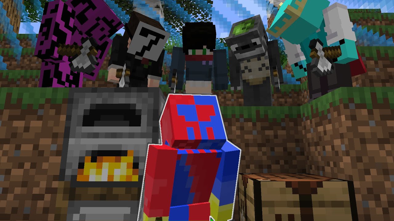 Minecraft Survivor VS 5 Hitmen