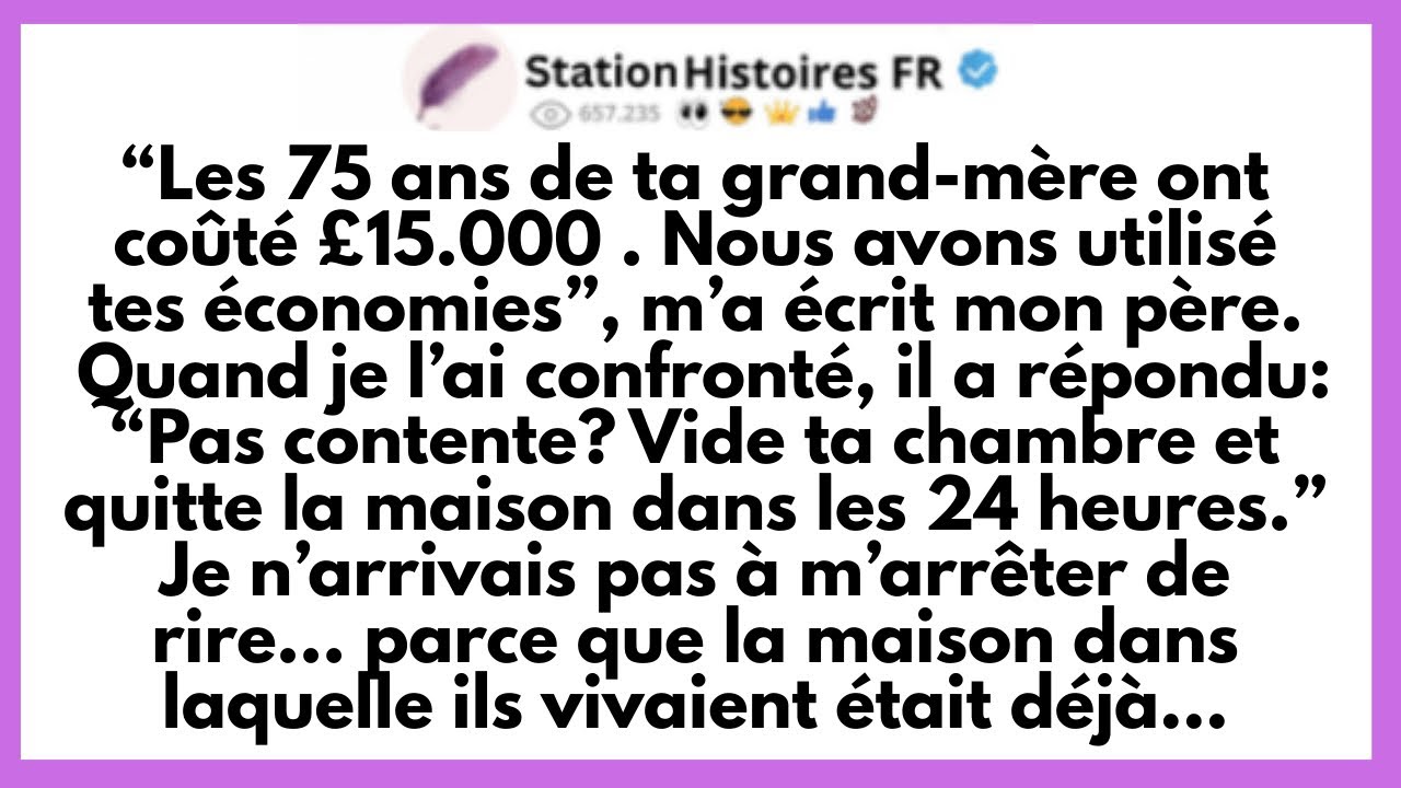 Mon Père A Essayé De Me Mettre Dehors Après Que J’ai Refusé De Payer €15.000  Pour L’Anniversaire…